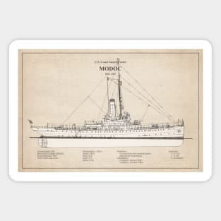 Modoc wpg-46 United States Coast Guard Cutter - SBD Magnet